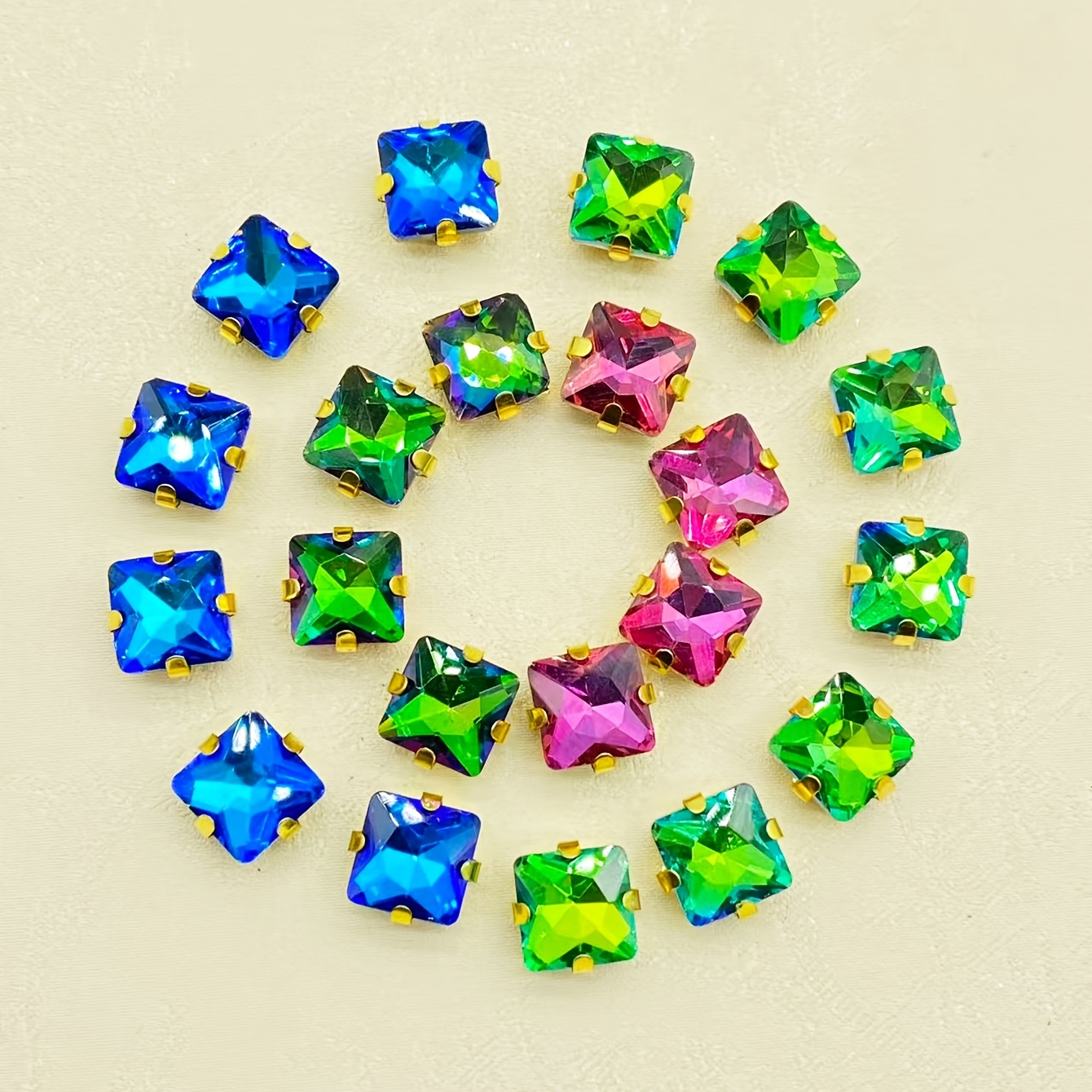 Square Rhinestones Hand Sewing Beads